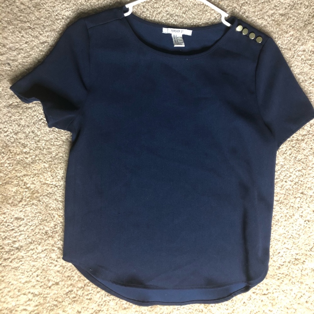 Blue dressy top